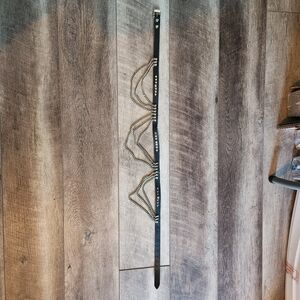 Vintage Punk Rocker Belt, Length Is 36.5 Black Leather With Chains